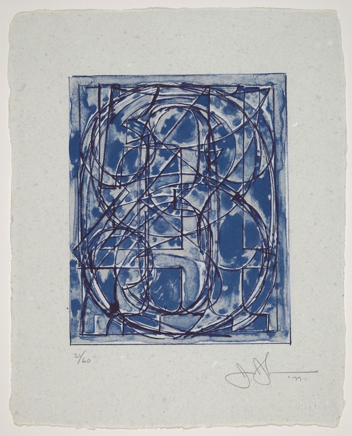0 through 9 by Jasper Johns
