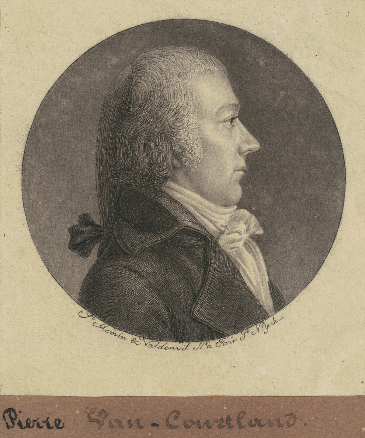 Pierre Van Cortlandt, Jr. by Charles B. J. Févret de Saint-Mémin