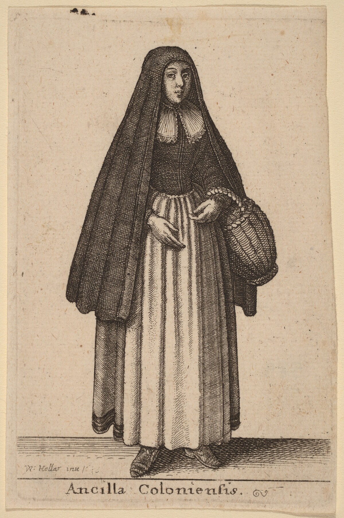 Ancilla Coloniensis by Wenceslaus Hollar