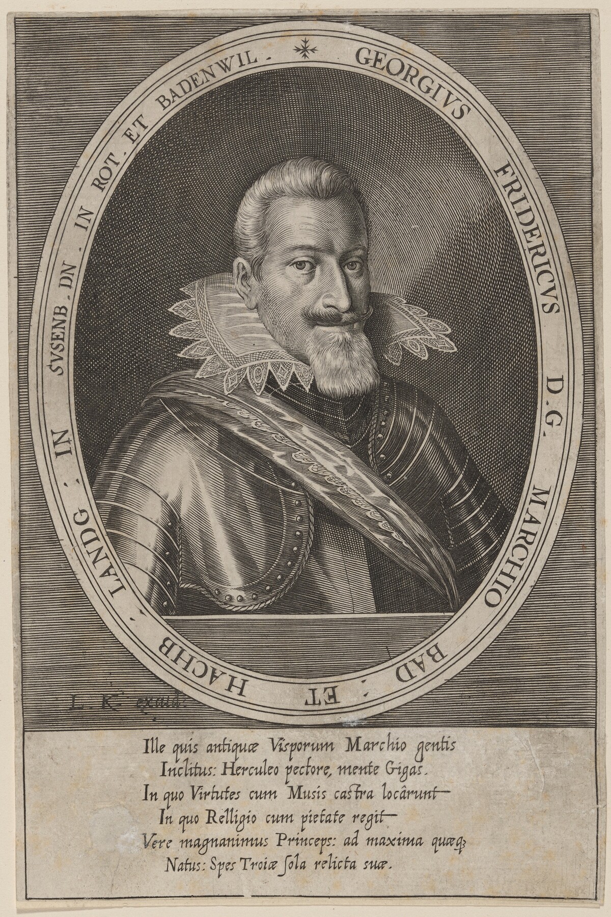George Frederick, Margrave of Baden by Lucas Kilian