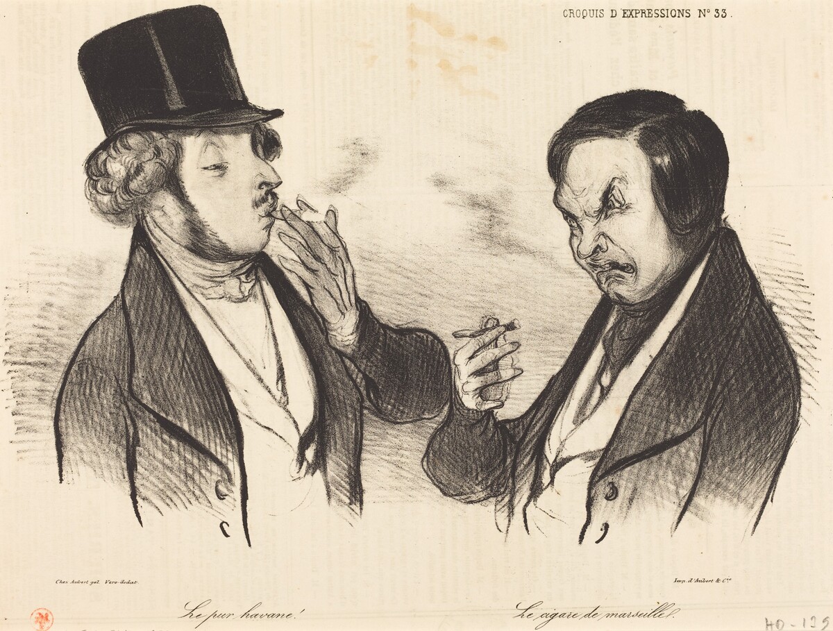 Le pur havane! Le cigare de marseille by Honoré Daumier