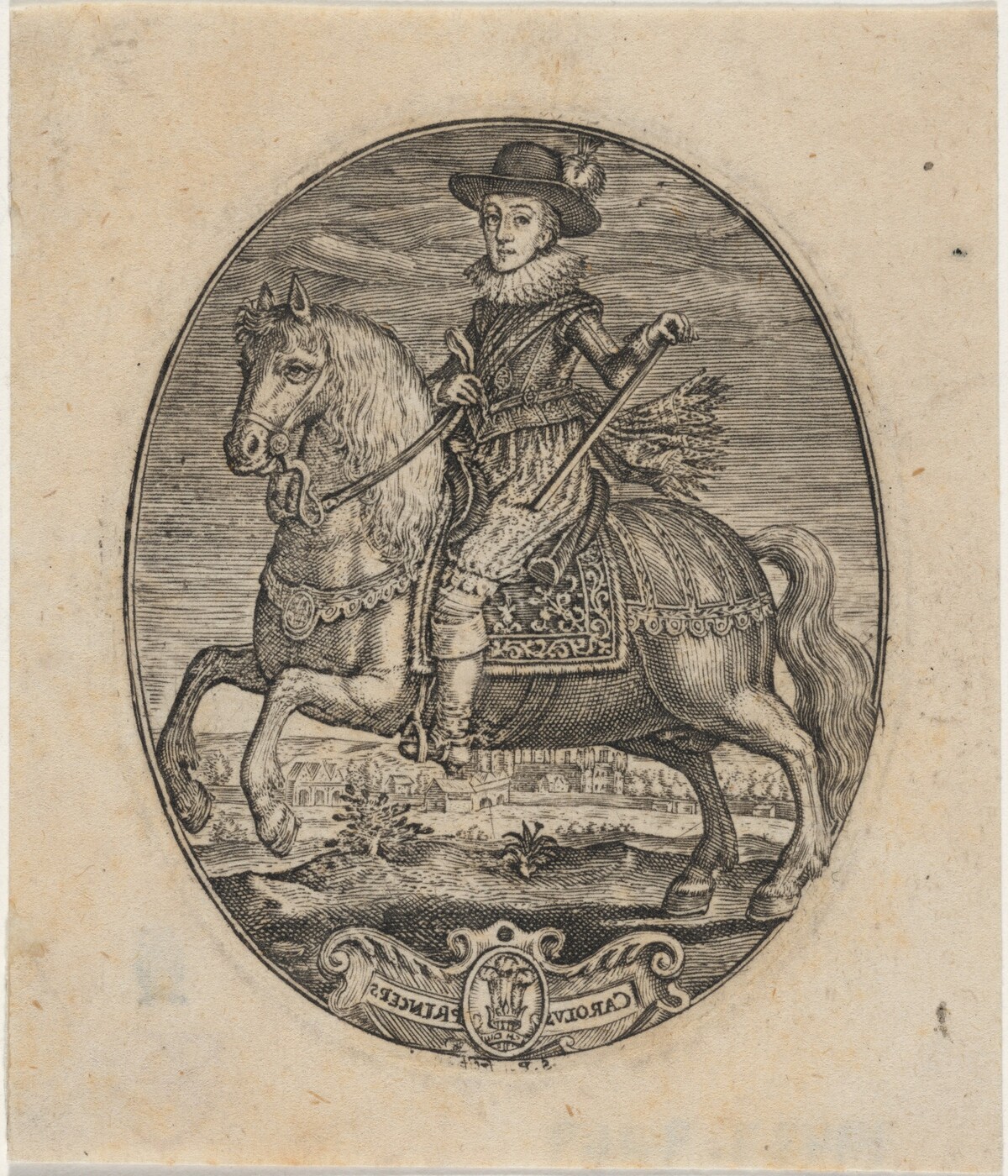 Charles I, King of England, On Horseback by Simon de Passe