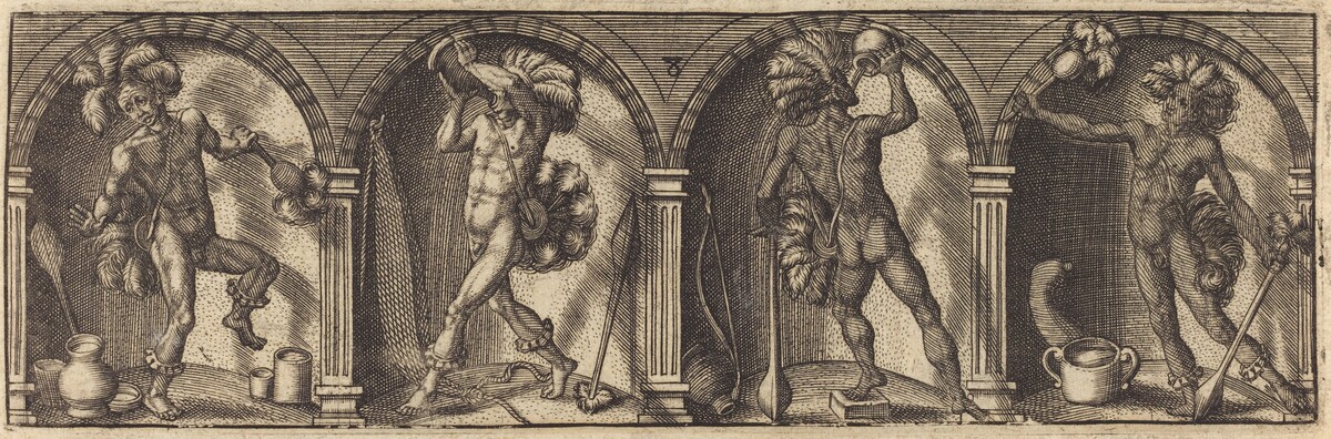 Les divers pourtraicts et figures VIII by Master AD