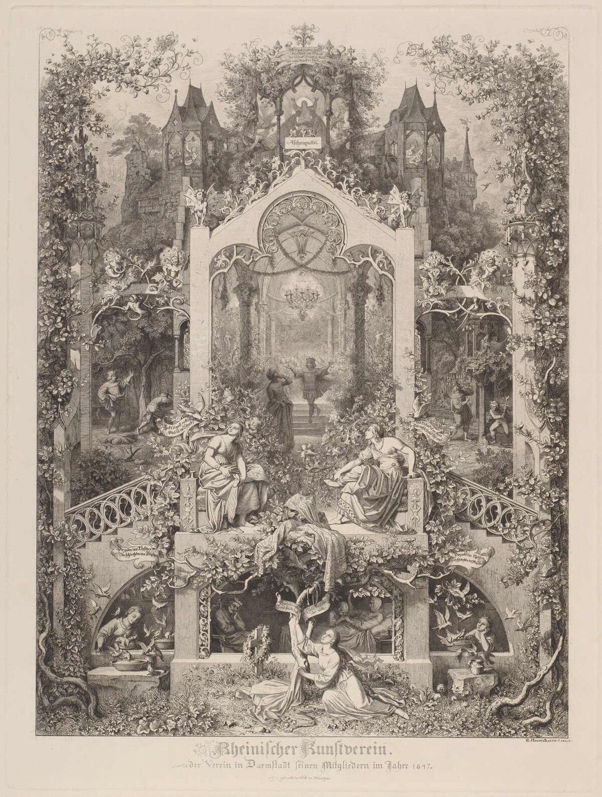 Aschenputtel (Cinderella) by Eugen Napoleon Neureuther