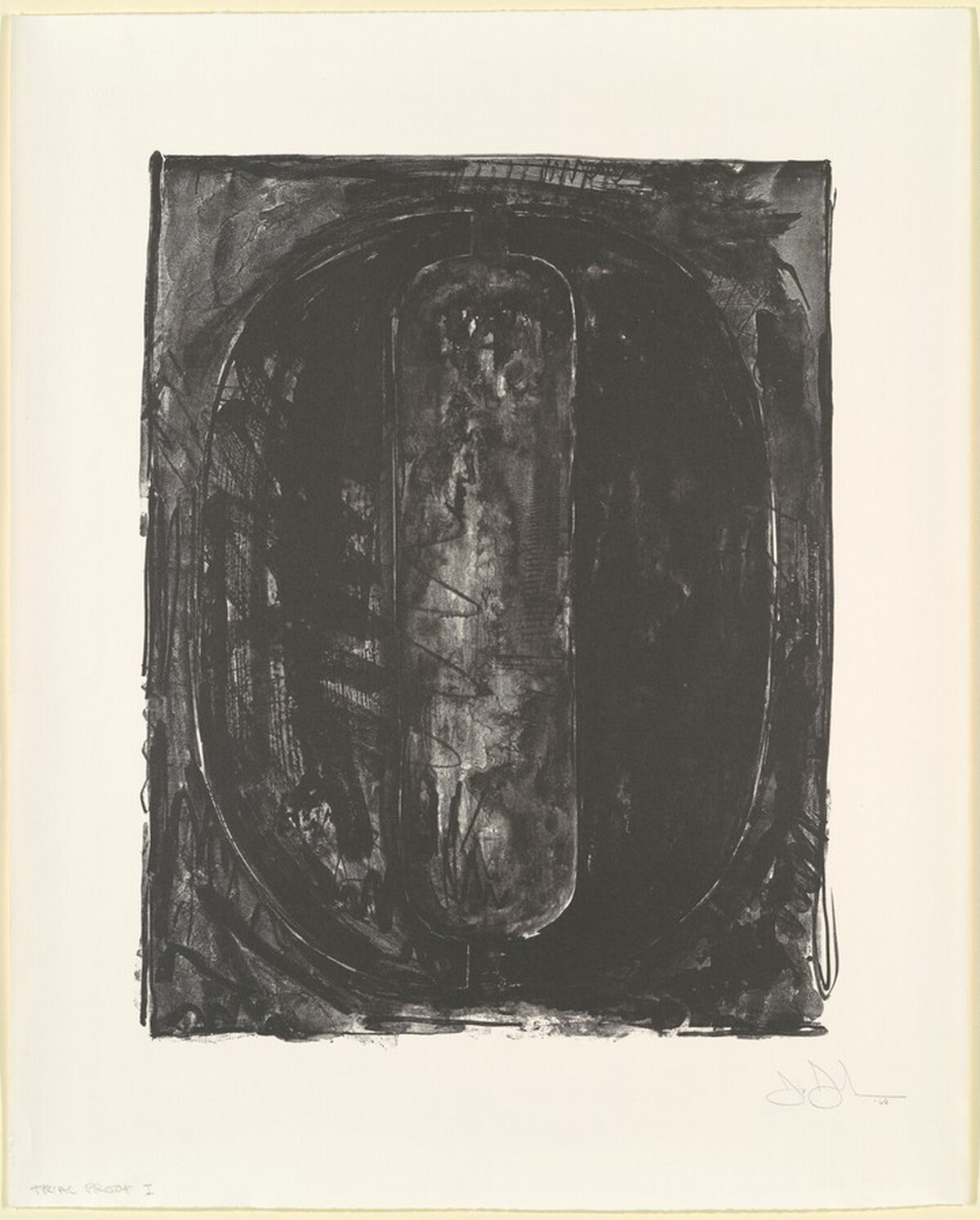 Figure 0 [trial proof] by Jasper Johns