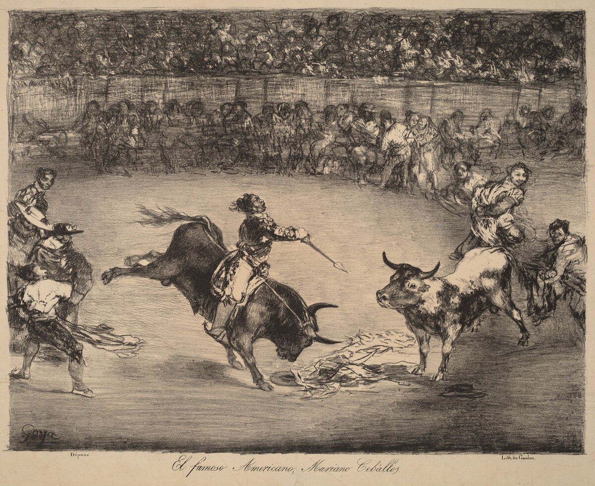 El famoso Americano, Mariano Ceballos (The Famous American, Mariano Ceballos) by Francisco Goya