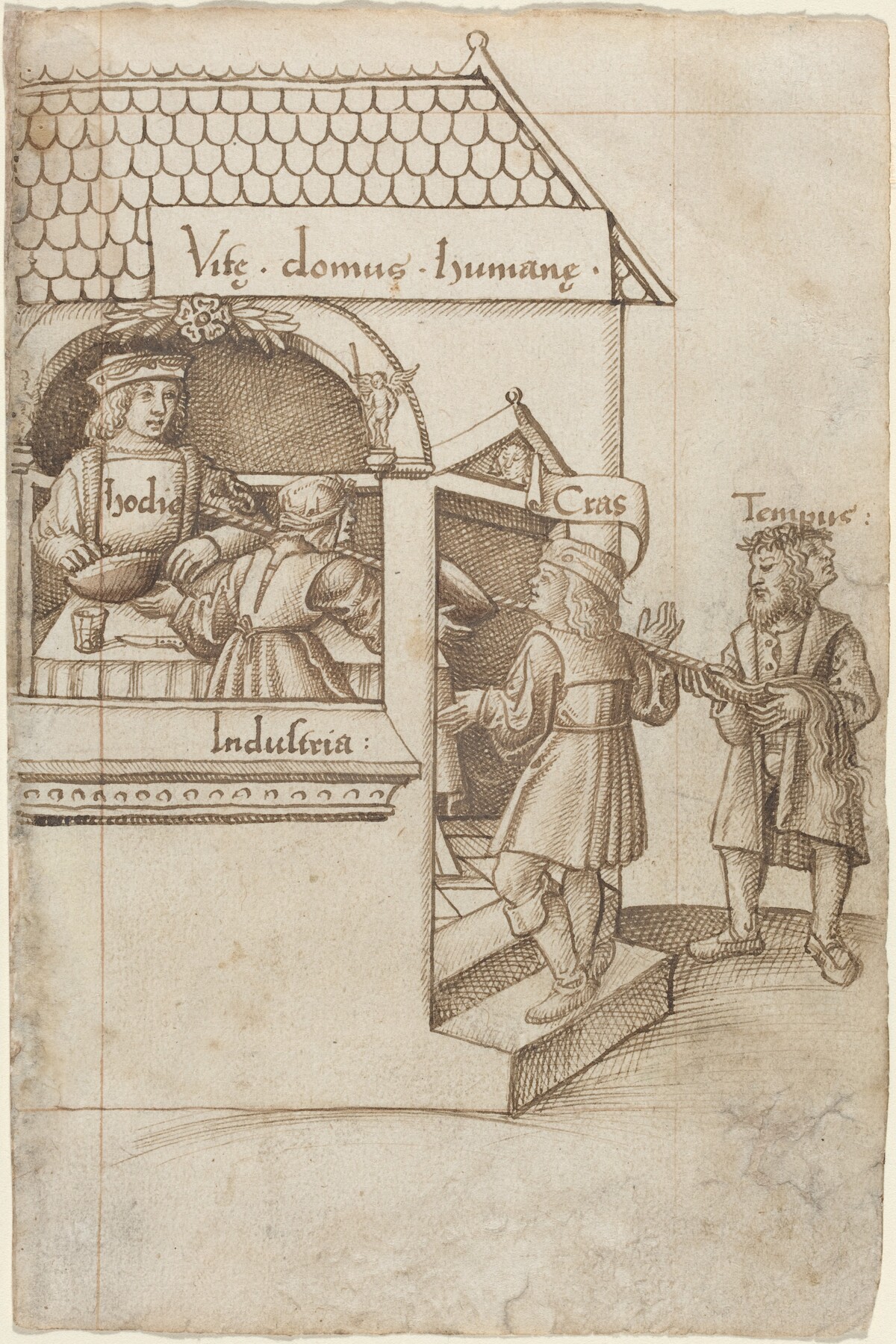 "Do Not Sit on the Grain Measure" [fol. 12 recto] by French early 16th Century