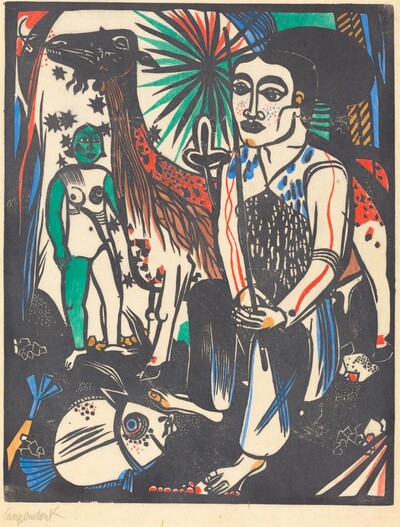 Shepherd with a Large Goat (Der Hirt mit der grossen Ziege)