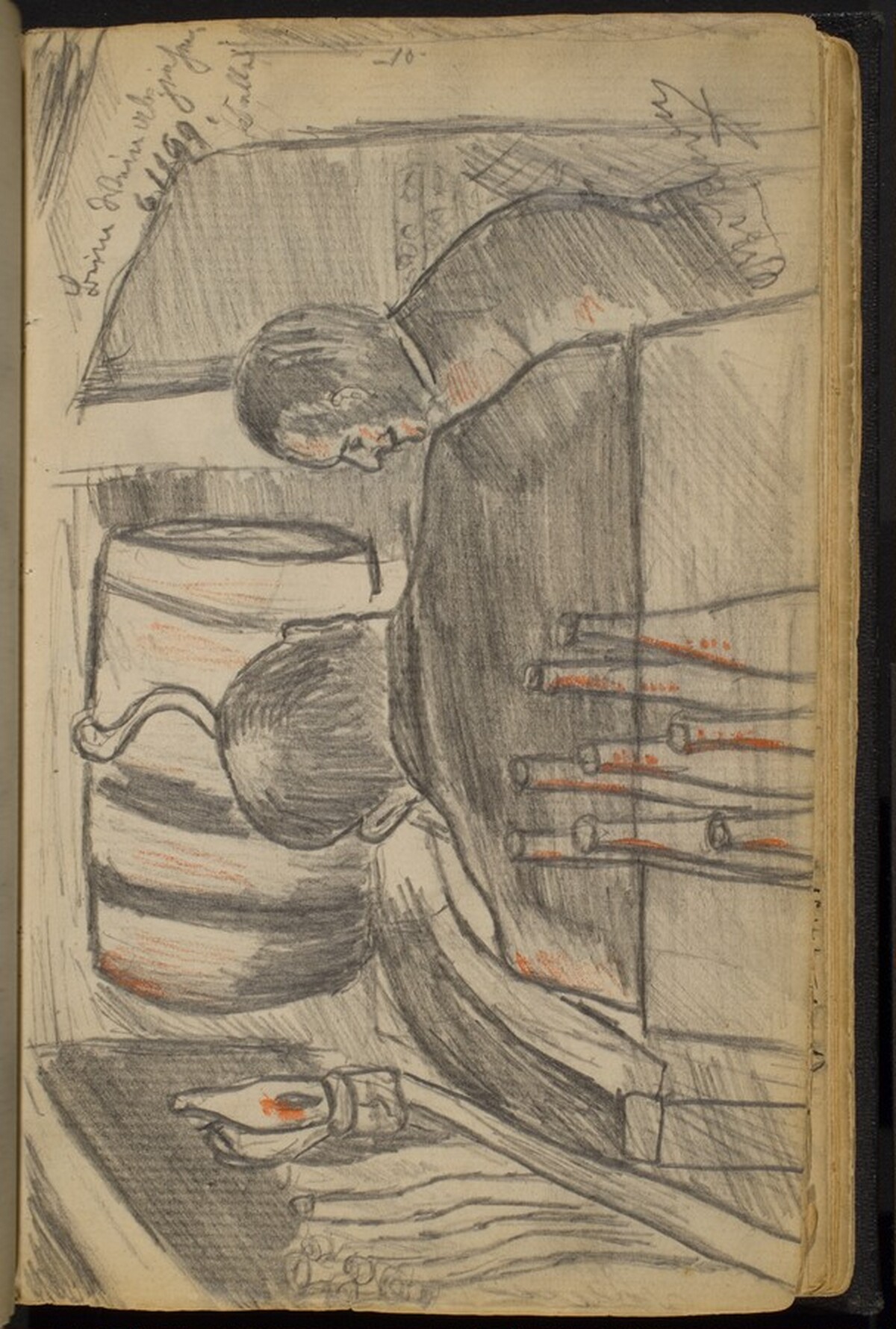 Two Men with Wine Bottles by Max Beckmann