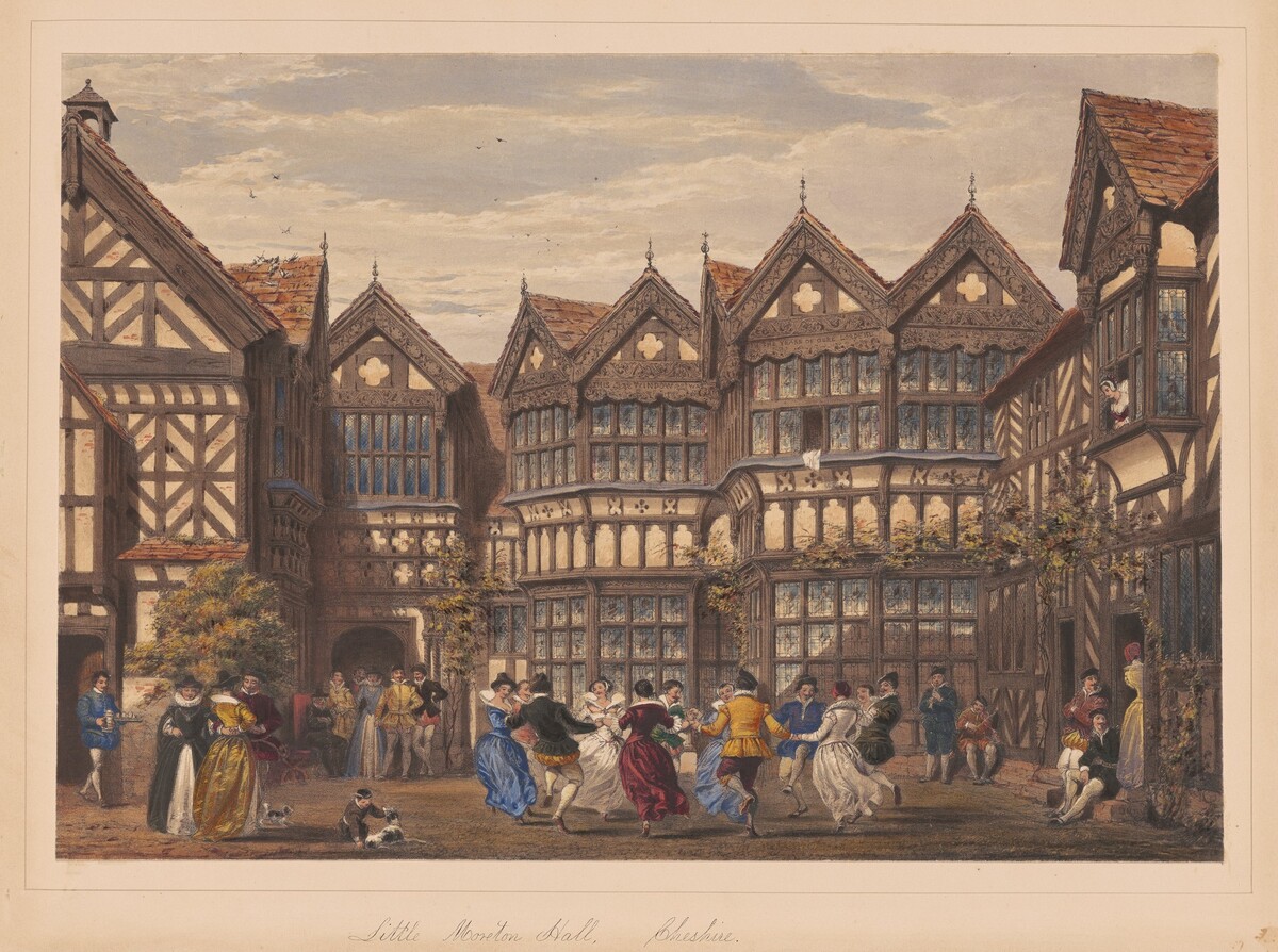 Little Mereton Hall, Cheshire by Joseph Nash