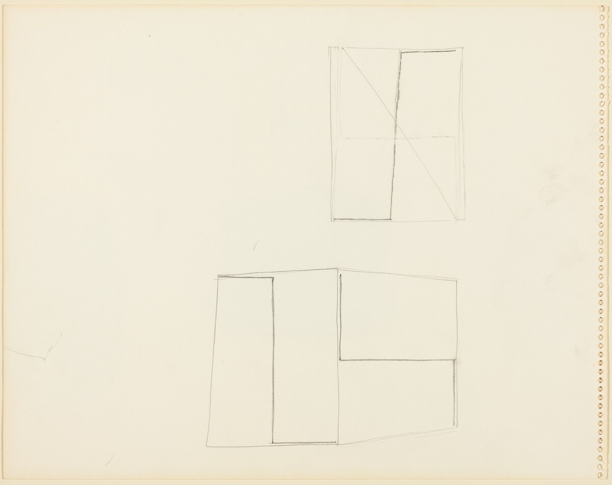 Untitled (verso) by Robert Mangold