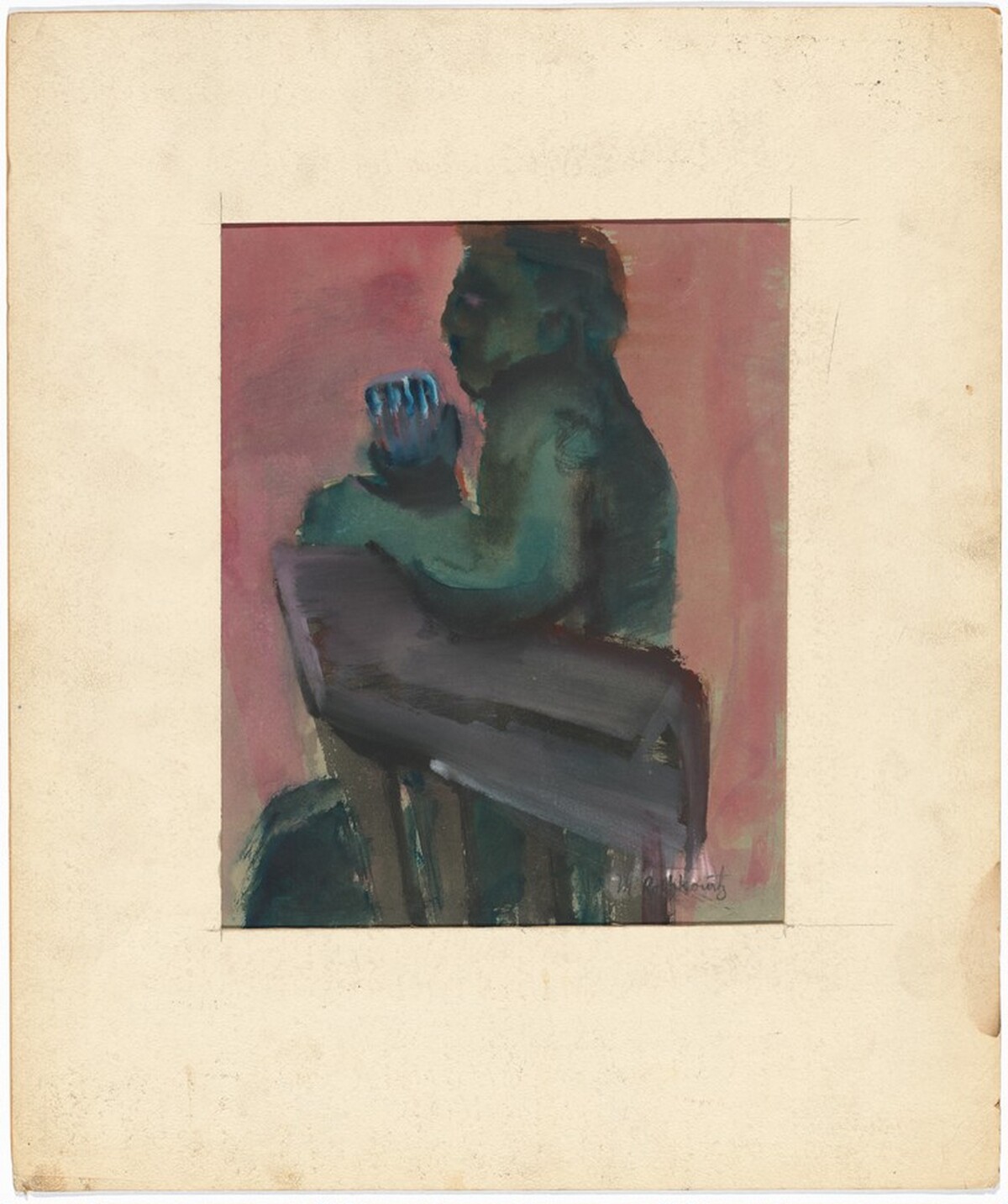 Seated Man Facing Left by Mark Rothko