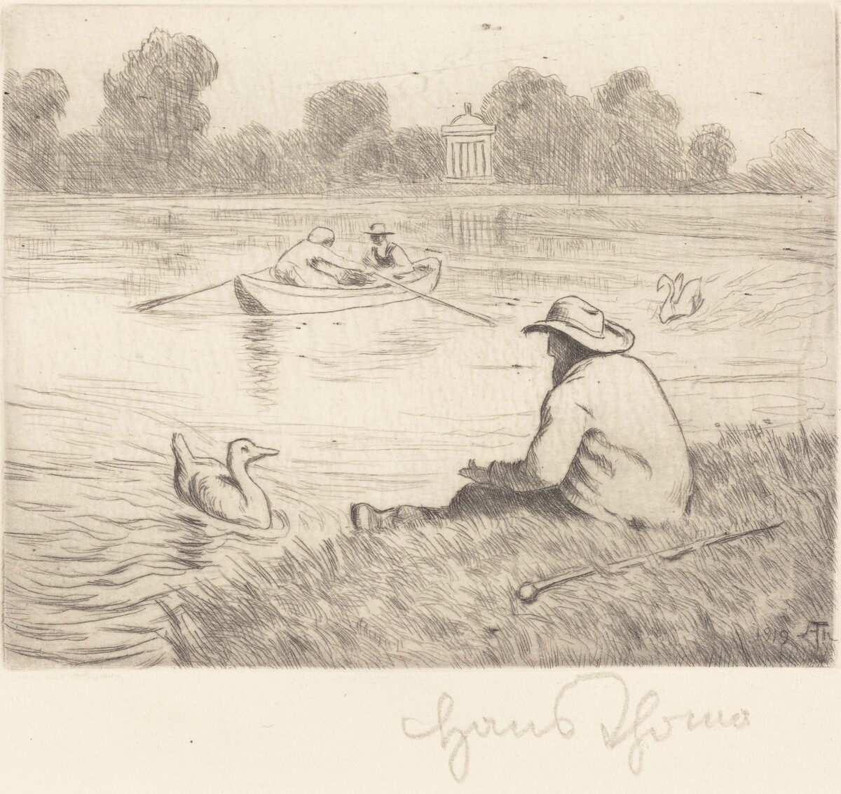 Calm Excursion by Hans Thoma