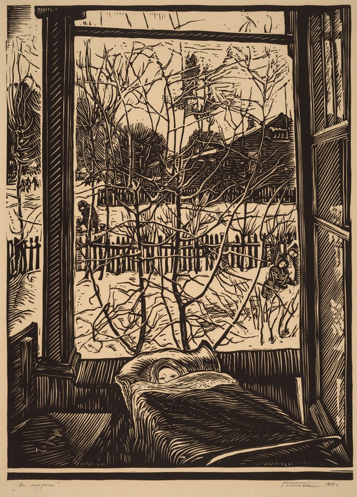 On the Terrace by Ivan Stepanovich Gomenkov