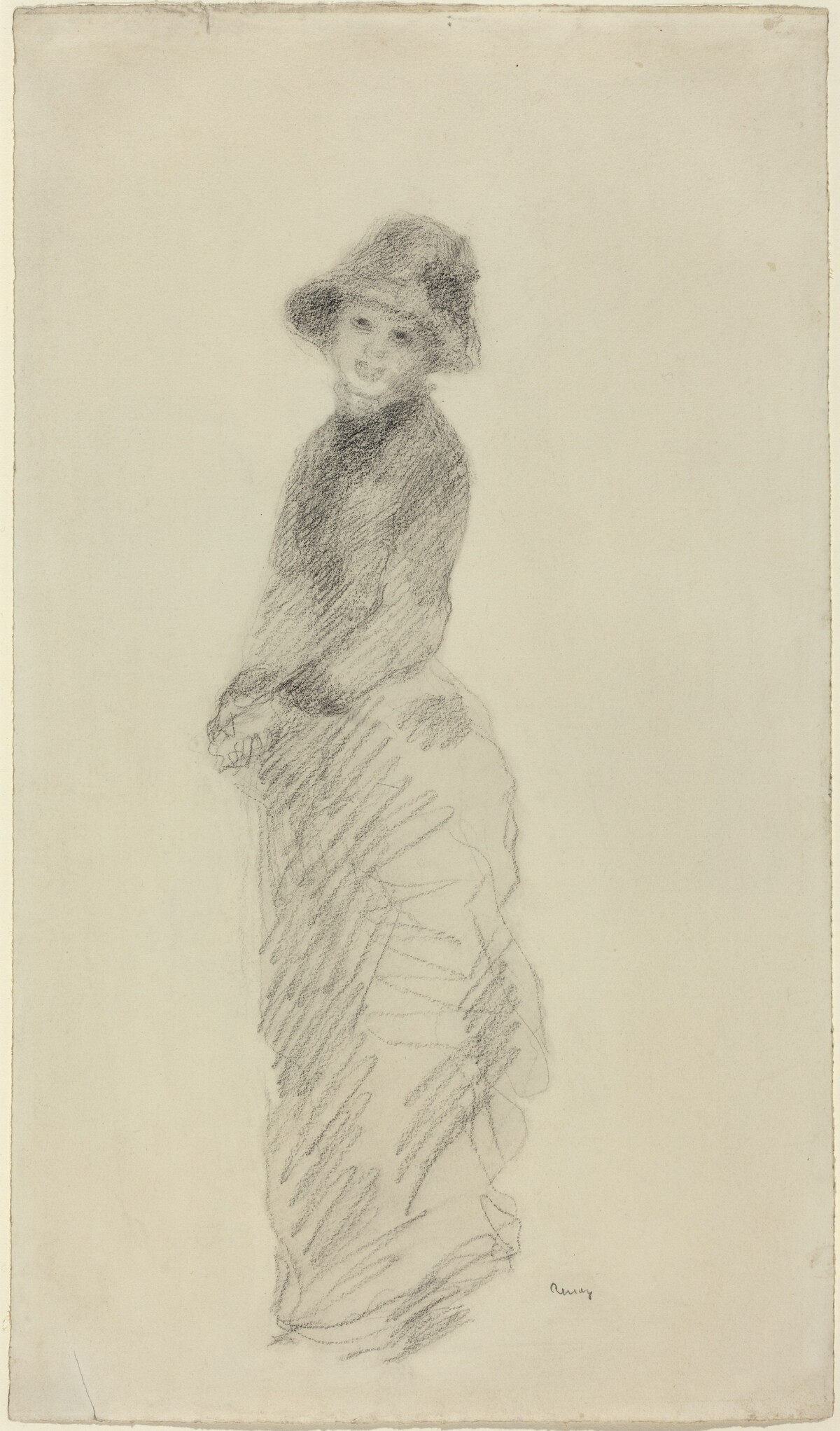 Young Woman Standing by Auguste Renoir