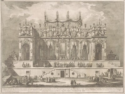 The Seconda Macchina for the Chinea of 1764: A  Magnificent Gallery Illuminated at Night