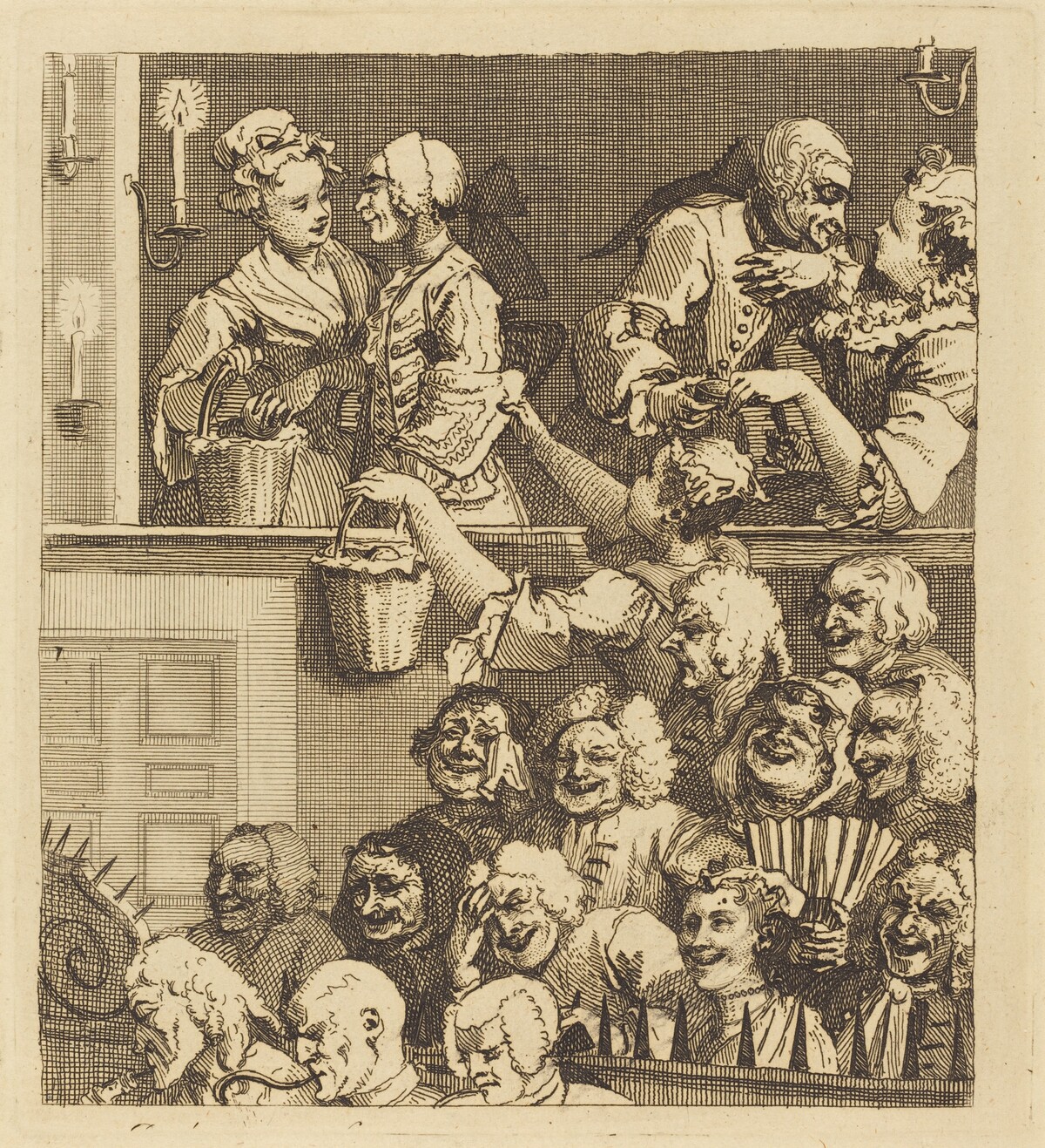 The Laughing Audience by William Hogarth