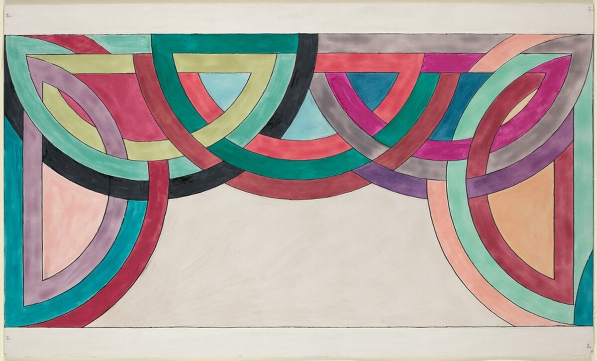 Study for Albany Mall [panel 2] by Frank Stella