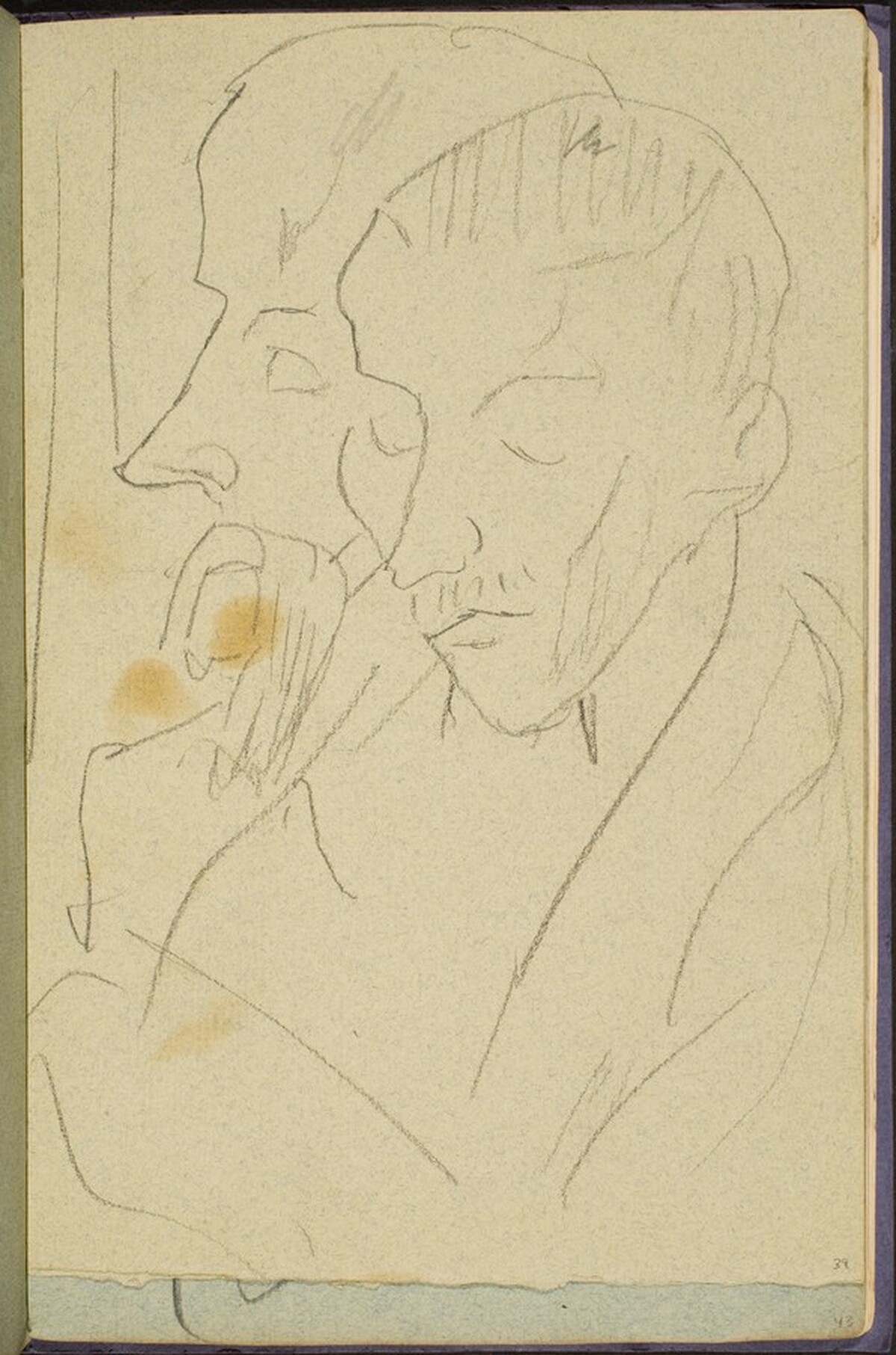 Zwei Köpfe (Two Heads) [p. 39] by Max Beckmann
