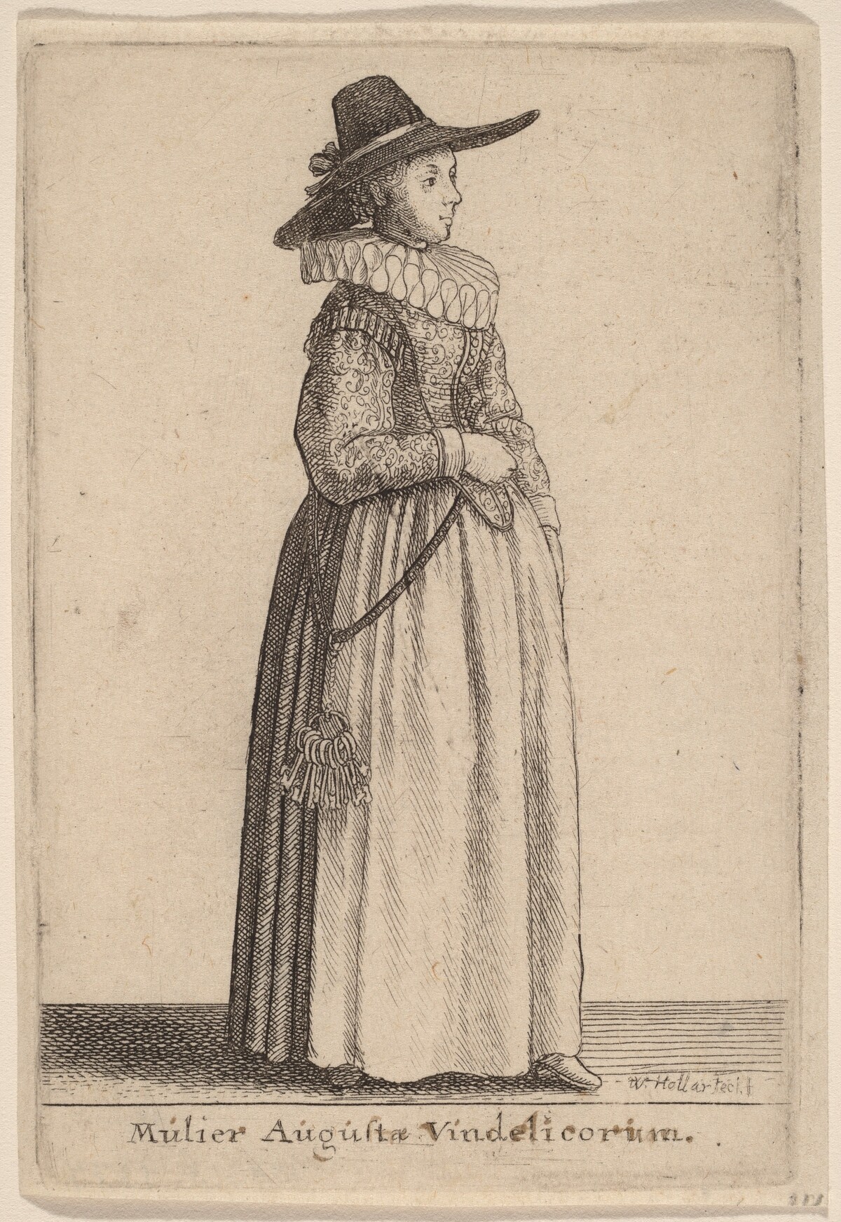 Mulier Augustae Vindelicorum by Wenceslaus Hollar