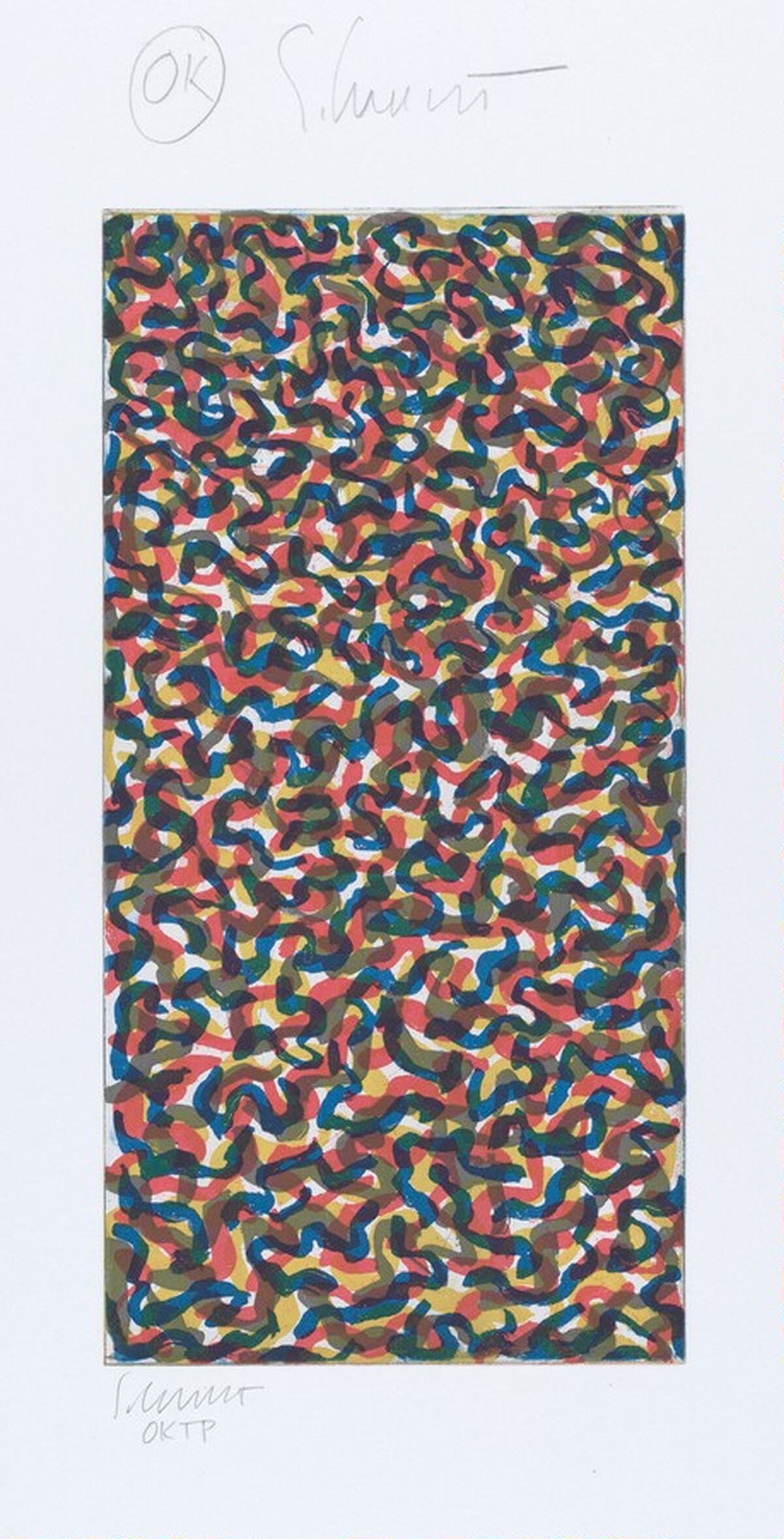Wavy Brushstrokes (Small) by Sol LeWitt