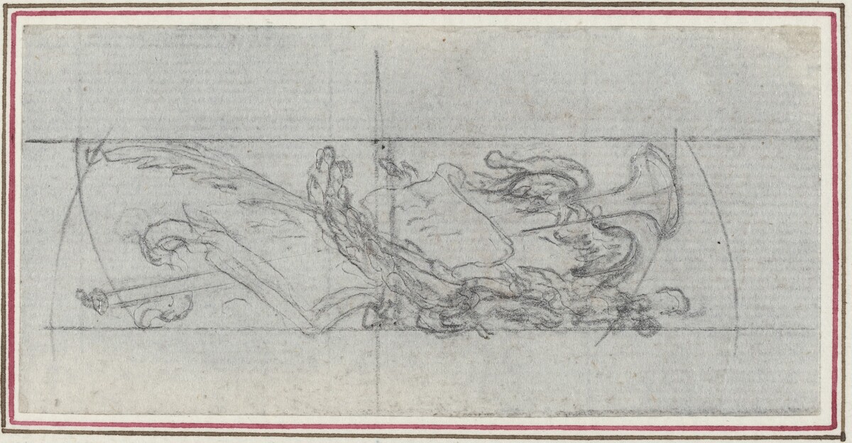 An Ornament with Symbols by Hubert François Gravelot