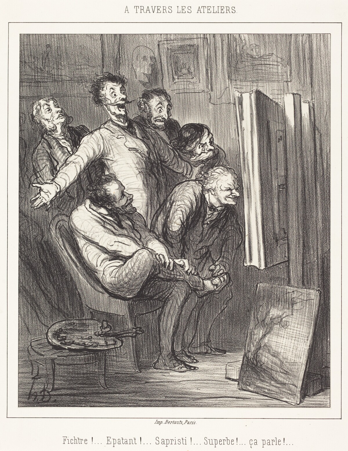 A travers les ateliers by Honoré Daumier