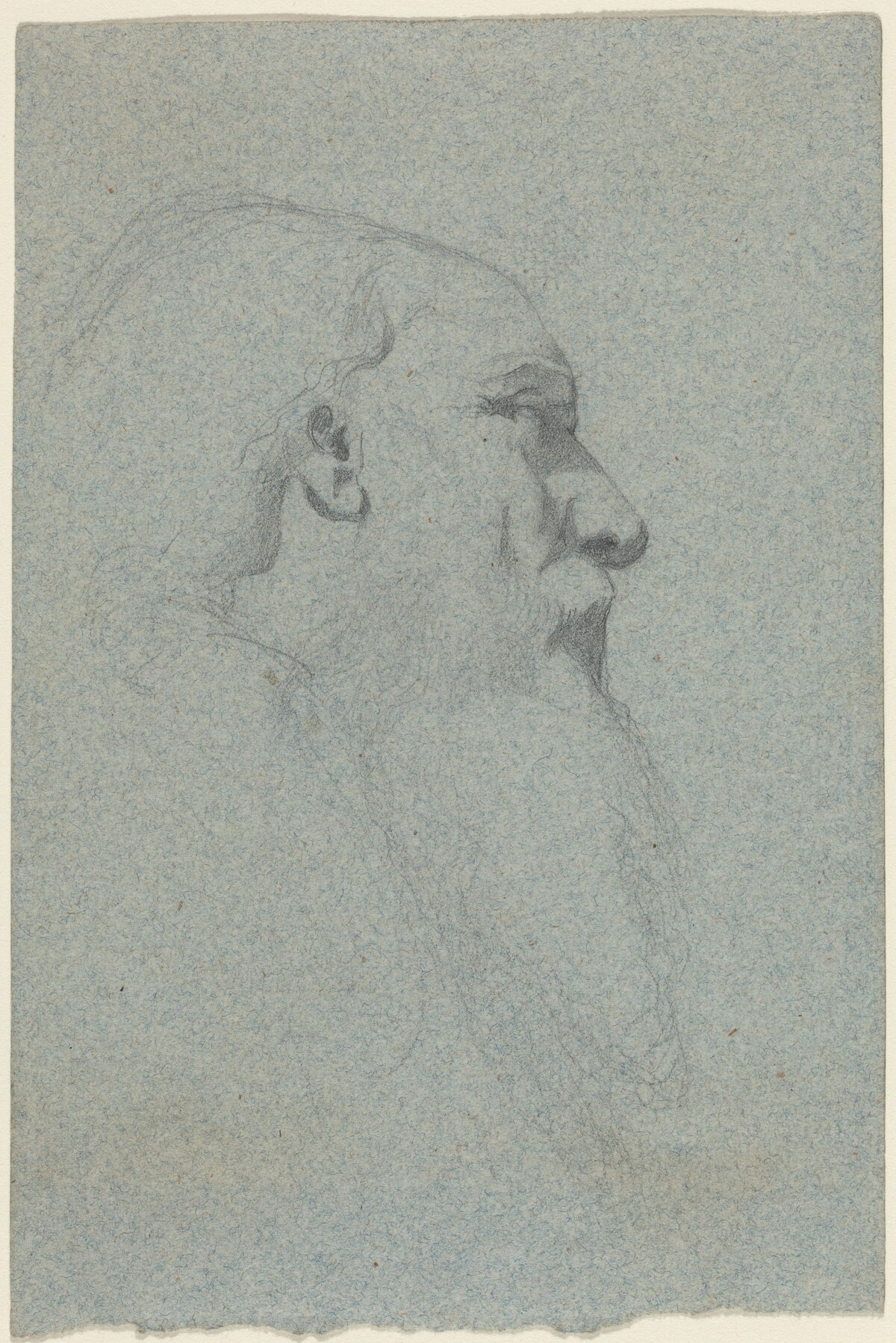 Head of a Bearded Man, Looking Right by Alexandre Bida
