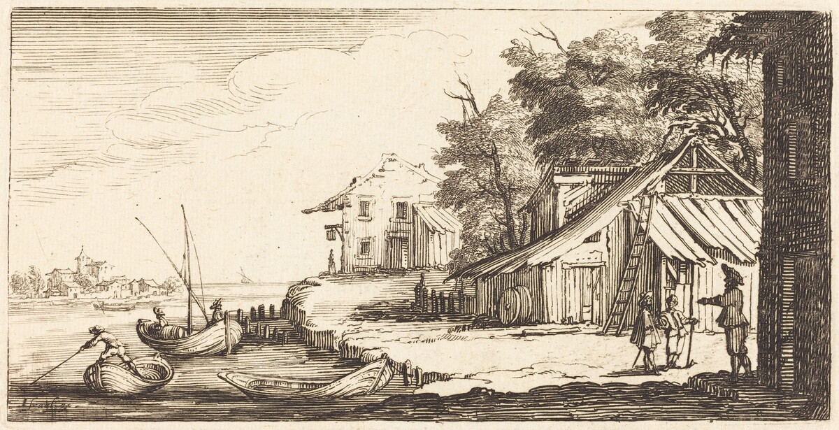 River Bank by after Jacques Callot