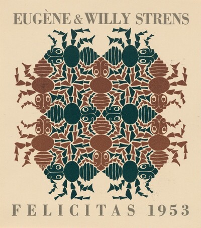 Earth, New Year's greeting-card 1953