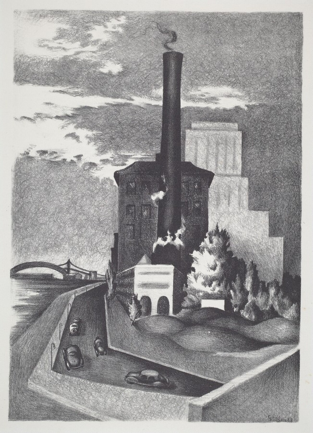 Untitled (Smokestack) by Bernard Joseph Steffen