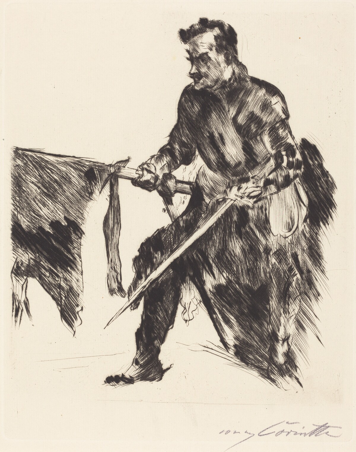 Rudolf Rittner als Florian Geyer (Rudolf Rittner as Florian Geyer) by Lovis Corinth