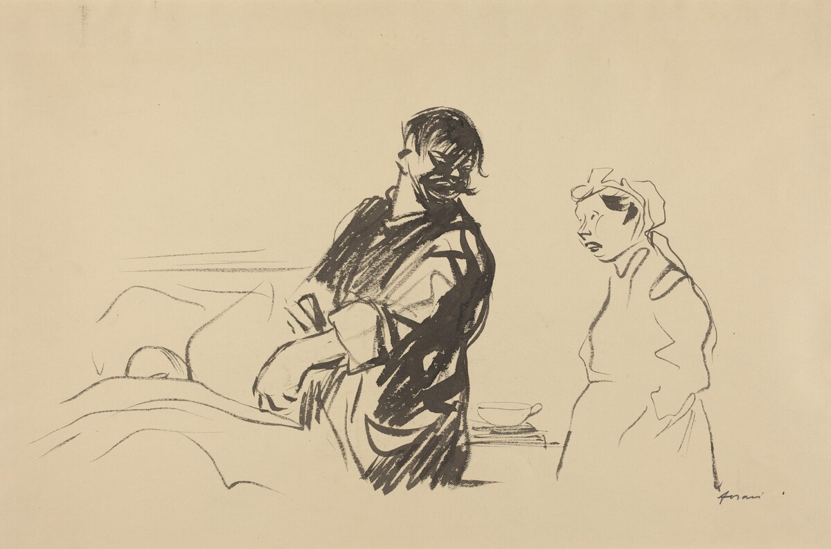 Hospital Scene by Jean-Louis Forain
