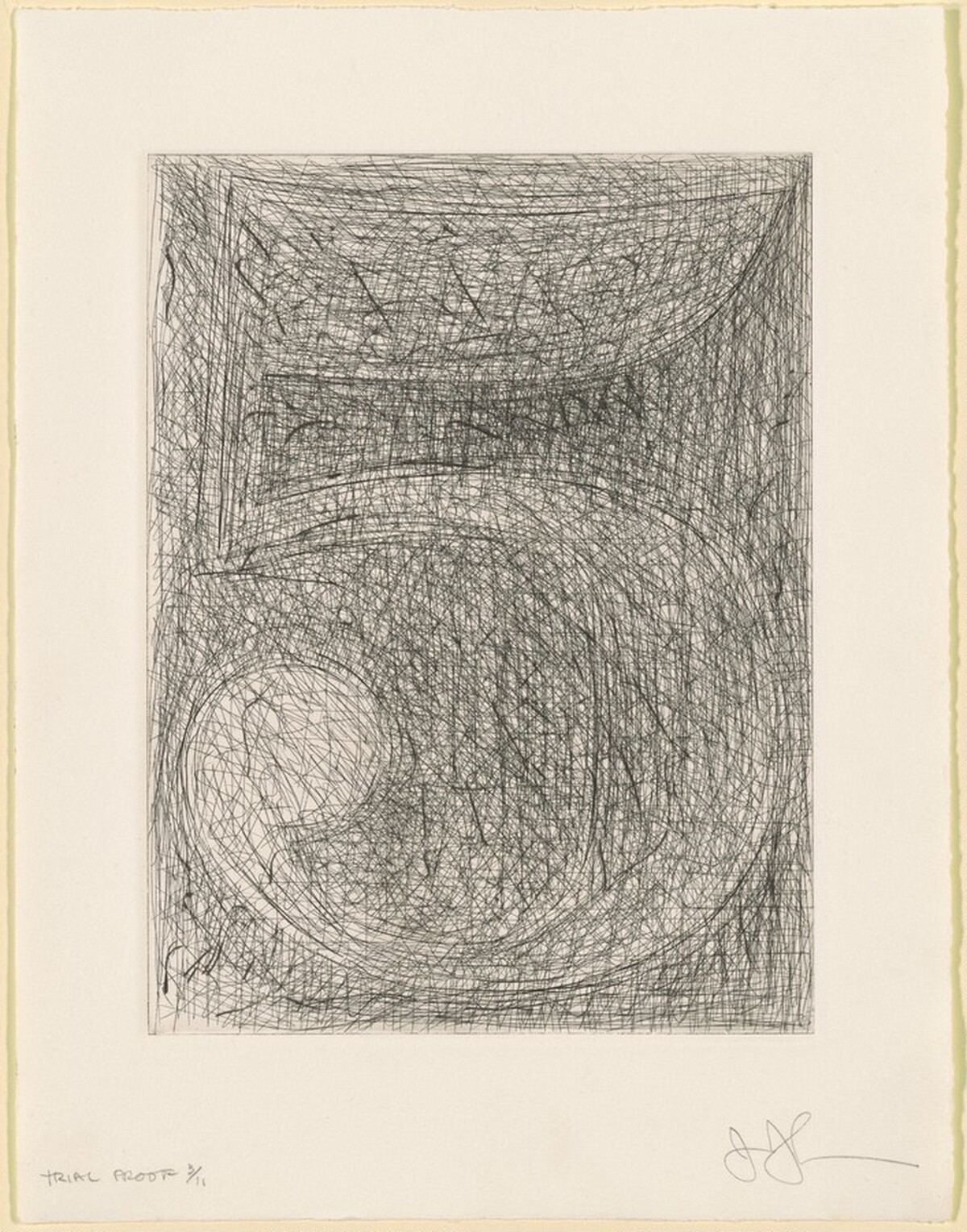Figure 5 [trial proof 3] by Jasper Johns