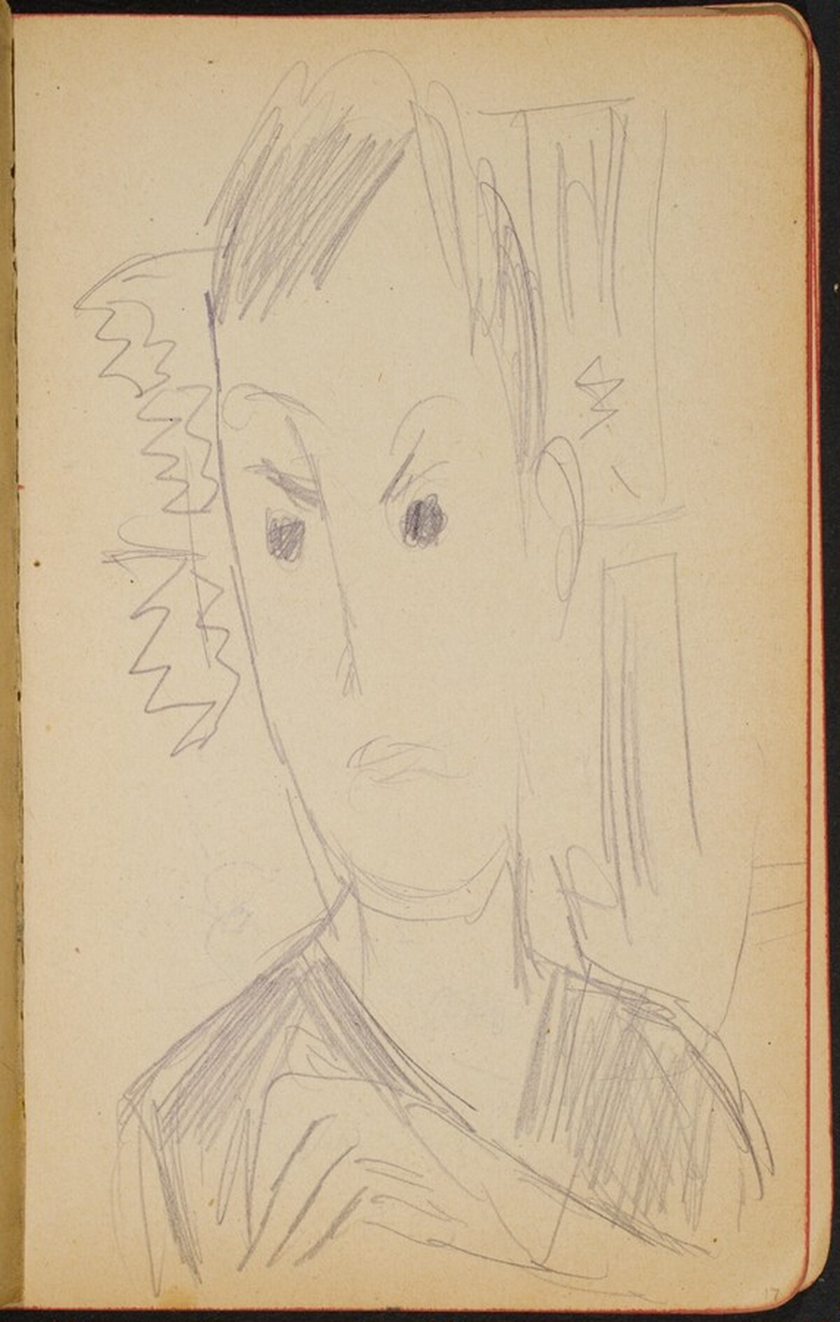 junger Mann (Young Man) [p. 17] by Max Beckmann