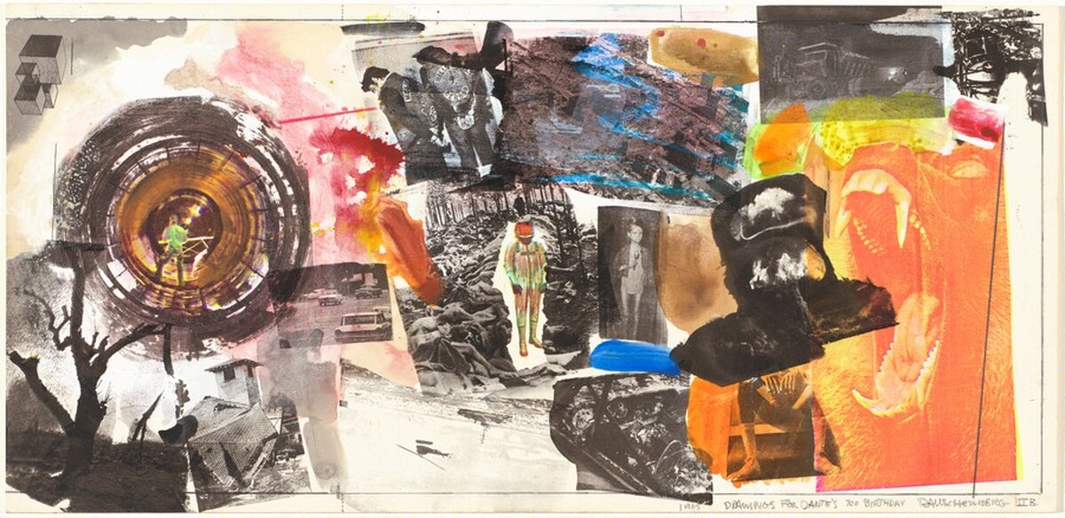 Drawings for Dante's 700 Birthday, II.B by Robert Rauschenberg