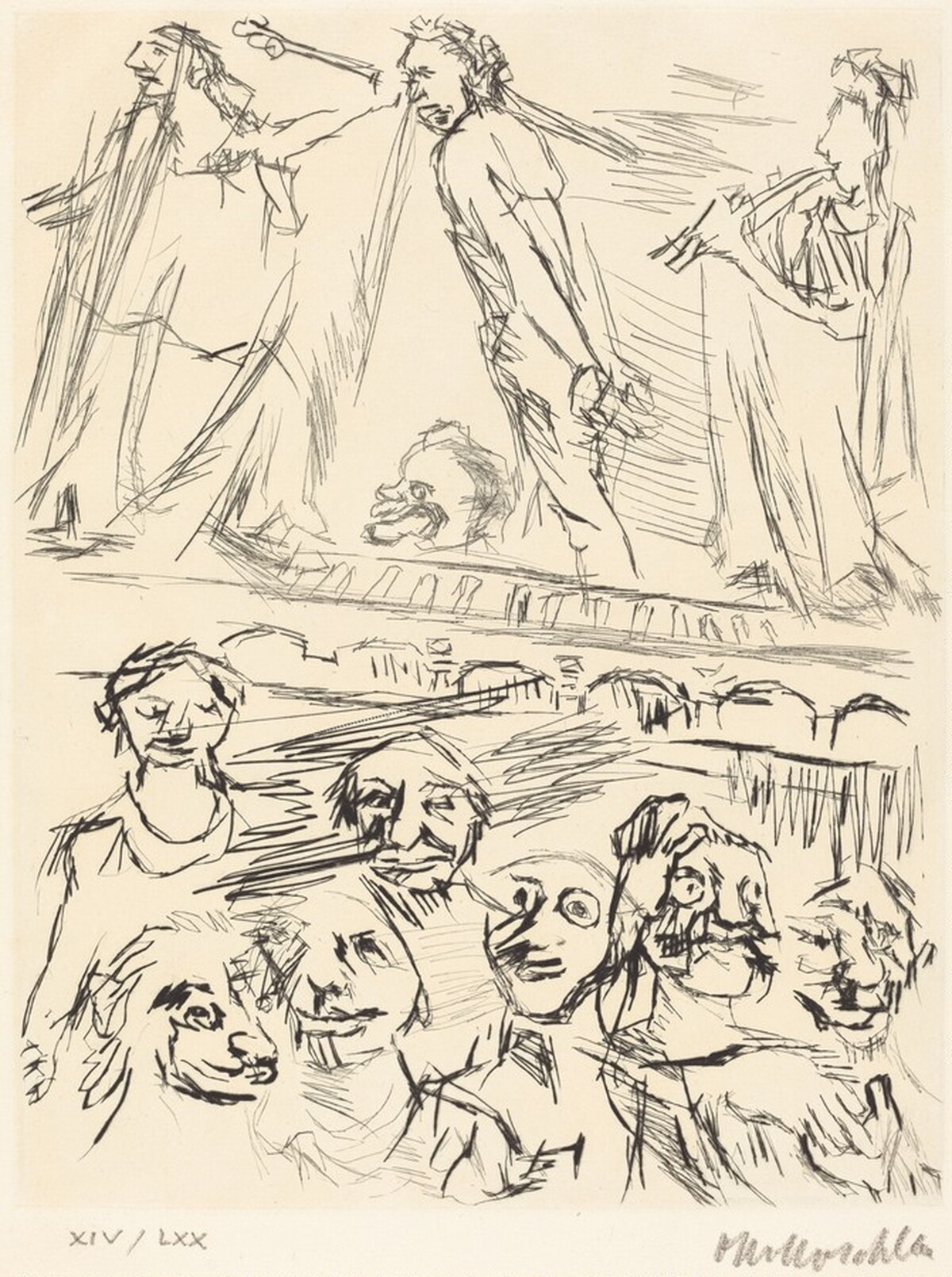 Exodus by Oskar Kokoschka