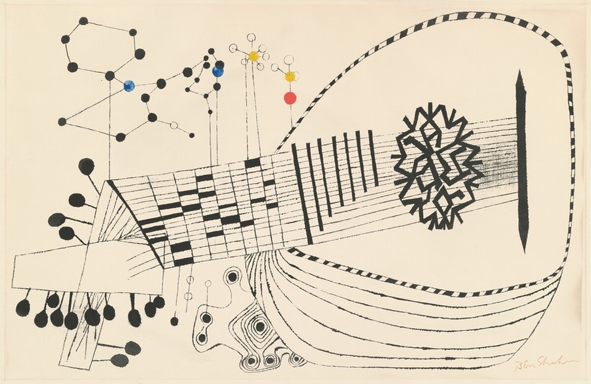 Lute and Molecules, No.2 by Ben Shahn