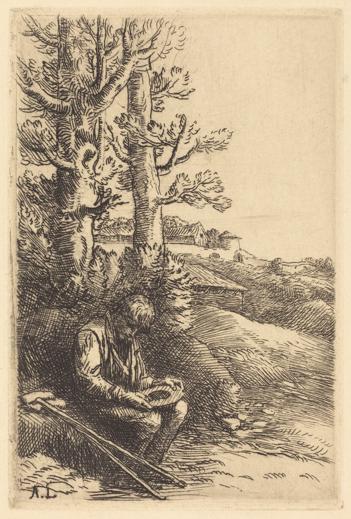 Little Beggar (Le petit mendiant) by Alphonse Legros