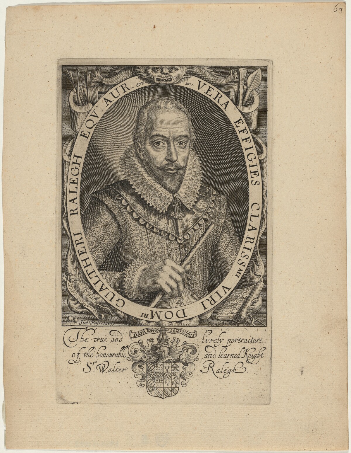Sir Walter Raleigh by Simon de Passe