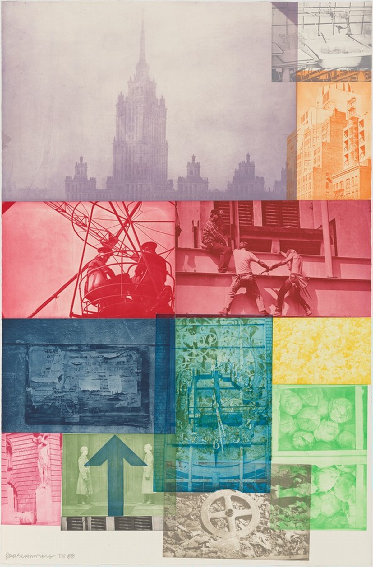 Soviet/American Array VII by Robert Rauschenberg