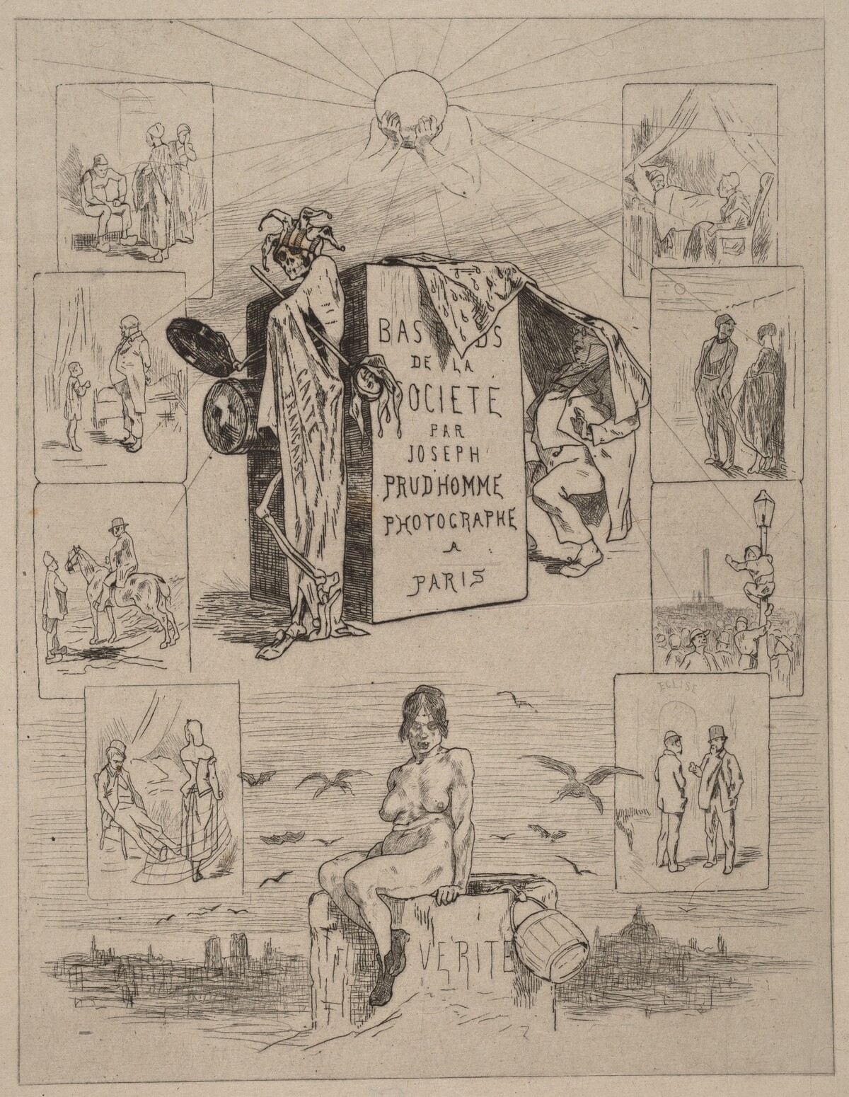 Frontispiece: The Dregs of Society (Las bas-fonds de la societe) by Félicien Rops
