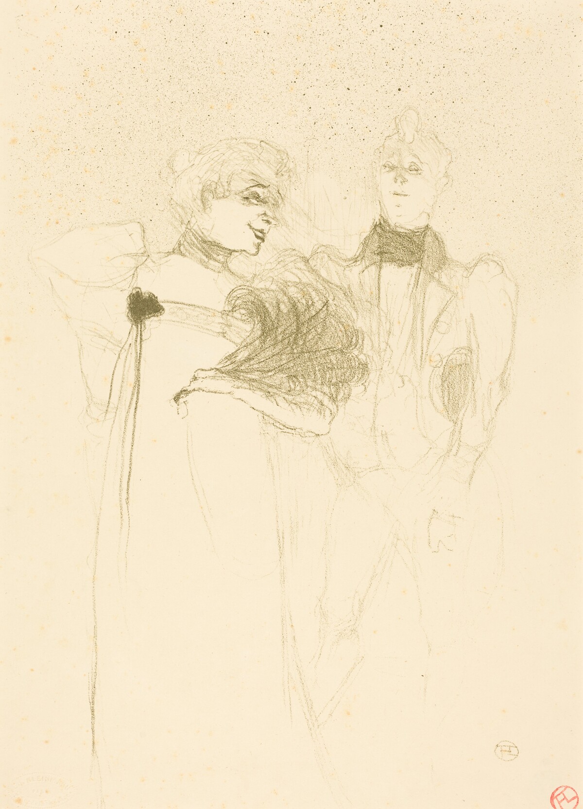 Mlle. Lender in "Madame Satan" (Mlle. Lender dans "Madame Satan") by Henri de Toulouse-Lautrec