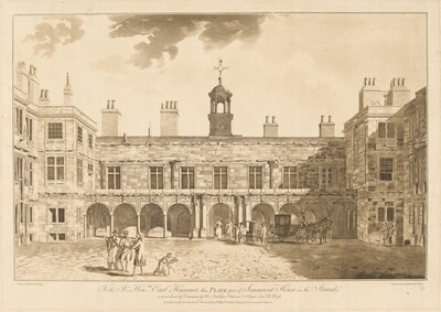 The Inner Courtyard of Old Somerset House in the Strand