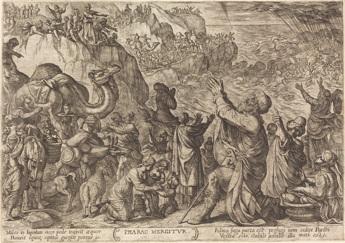Pharaoh's Army Drowns in the Red Sea by Antonio Tempesta