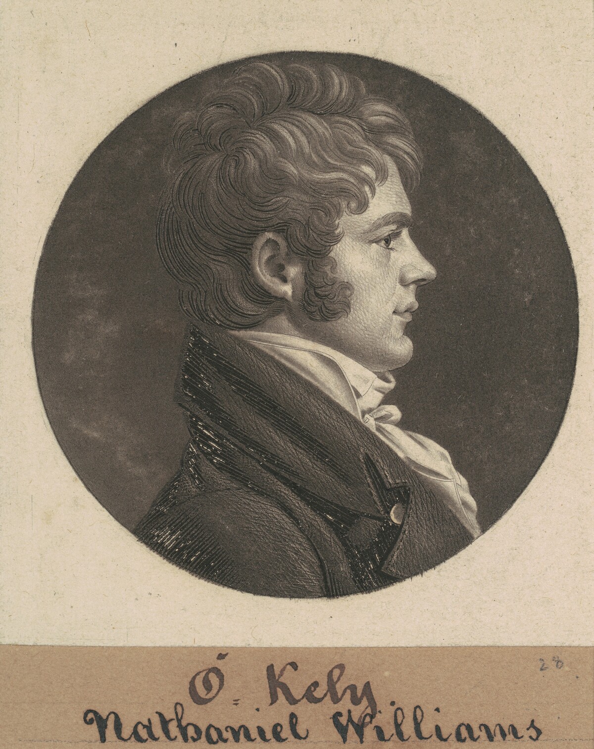 Nathaniel Williams by Charles B. J. Févret de Saint-Mémin
