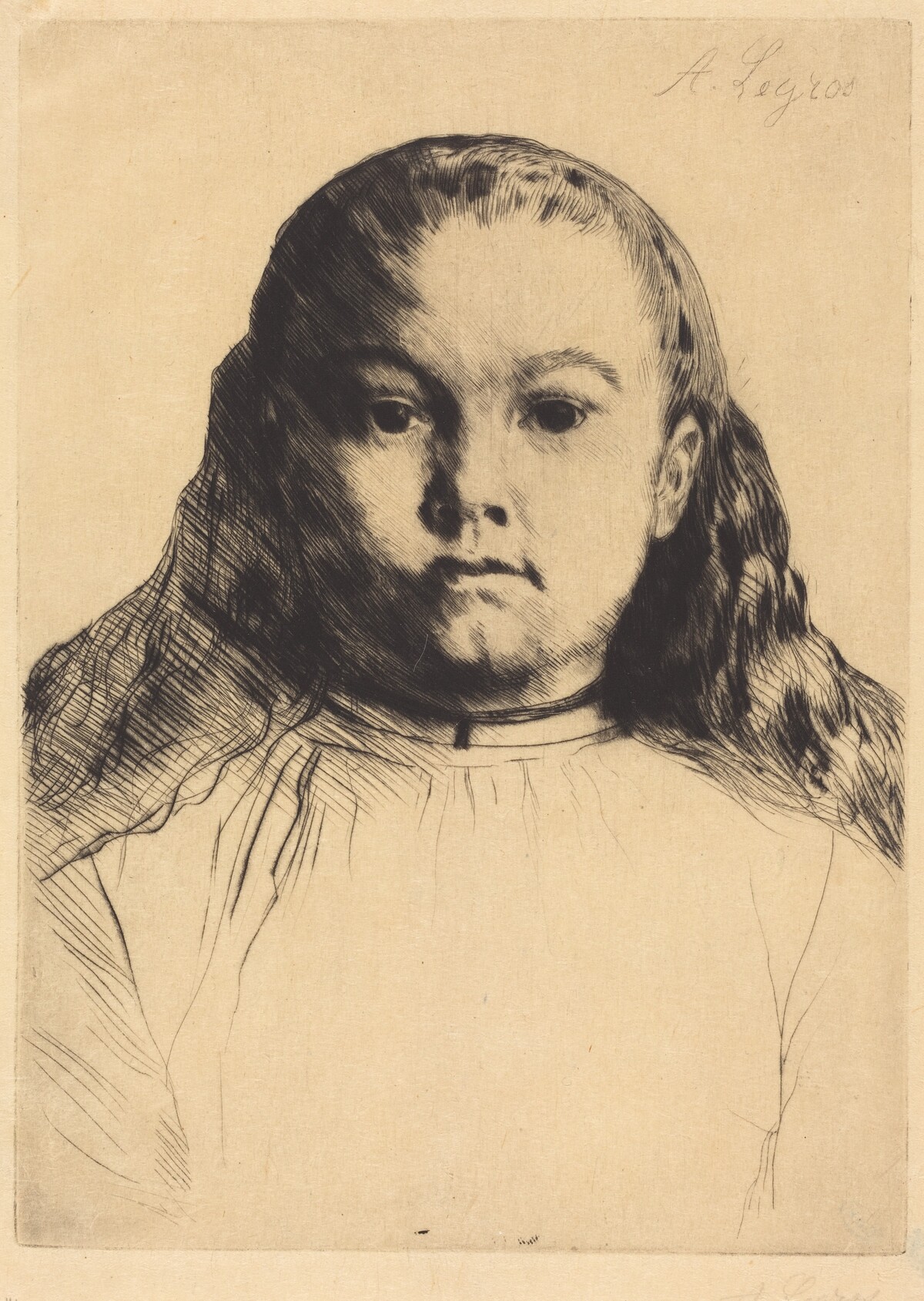 Little Marie (La petite Marie) by Alphonse Legros