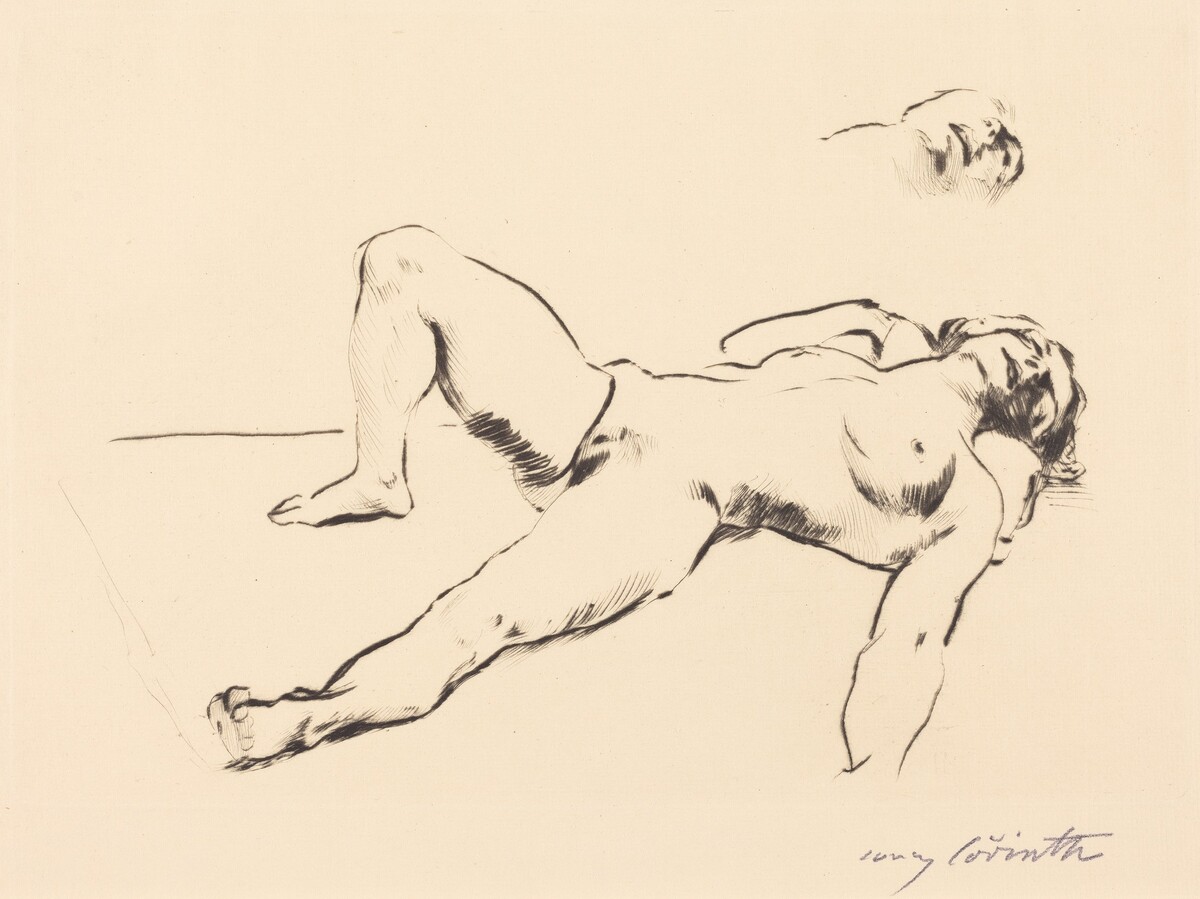 Liegender Weiblicher Akt II (Reclining Female Nude II ) by Lovis Corinth