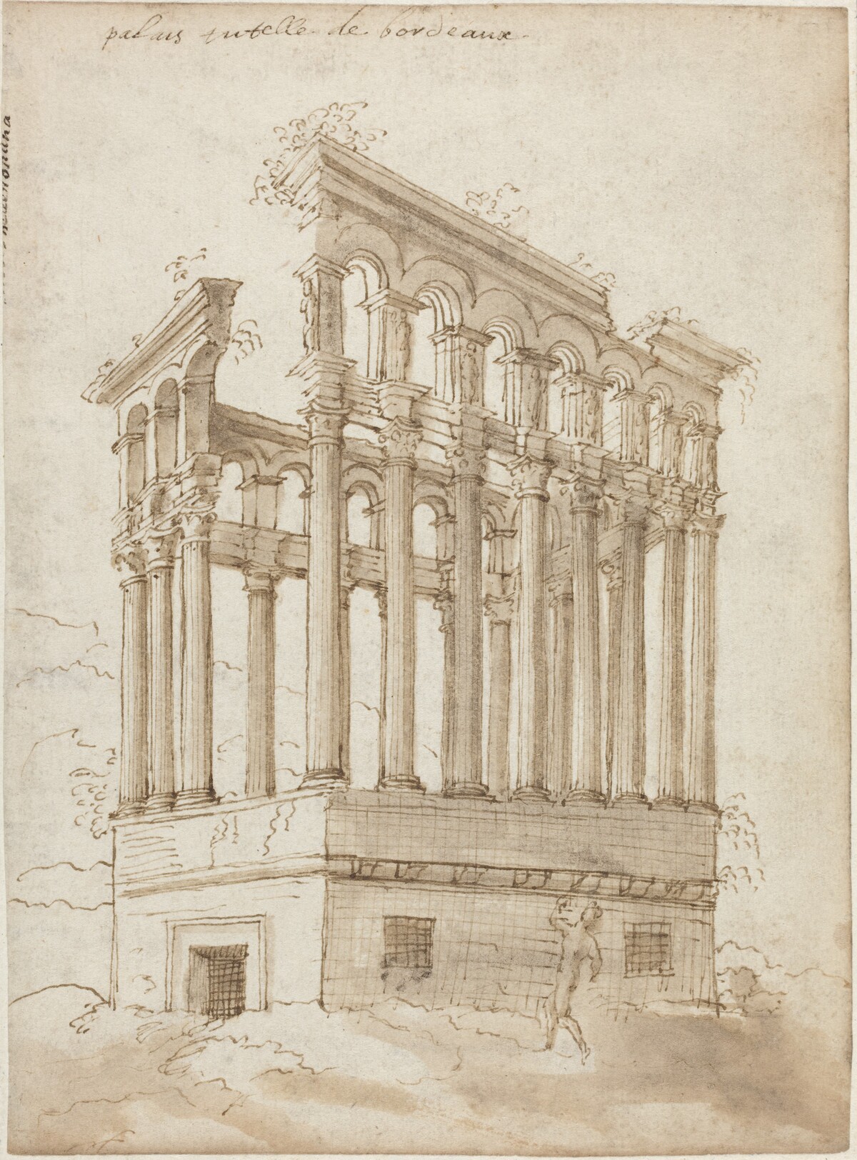 The "Palais Tutelle" near Bordeaux by Attributed to Jacques Androuet Ducerceau I