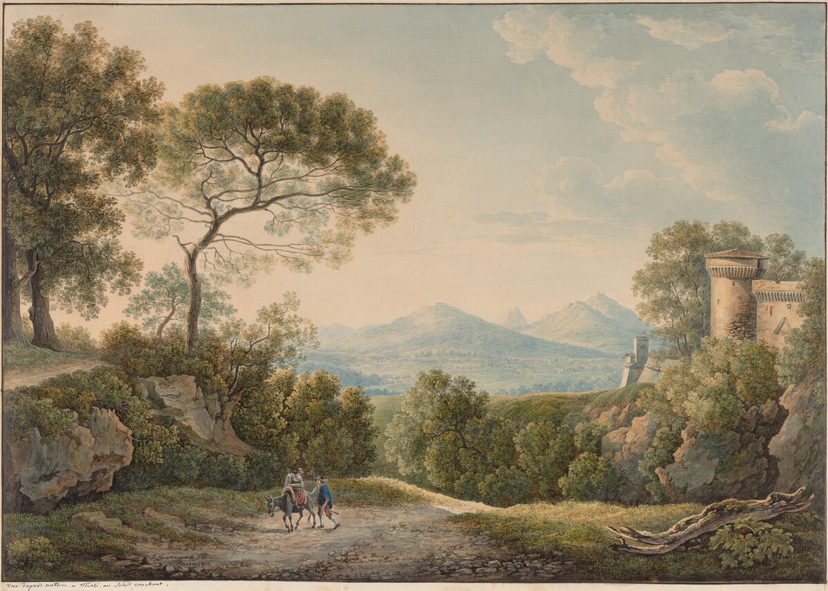 View from Tivoli across the Tiber Valley at Sunset by Franz Kaisermann